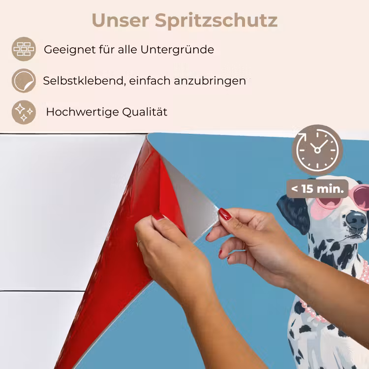 Dalmatiër - Zonnebril - Blauw keuken achterwand spatscherm klein -spatscherm_DE
