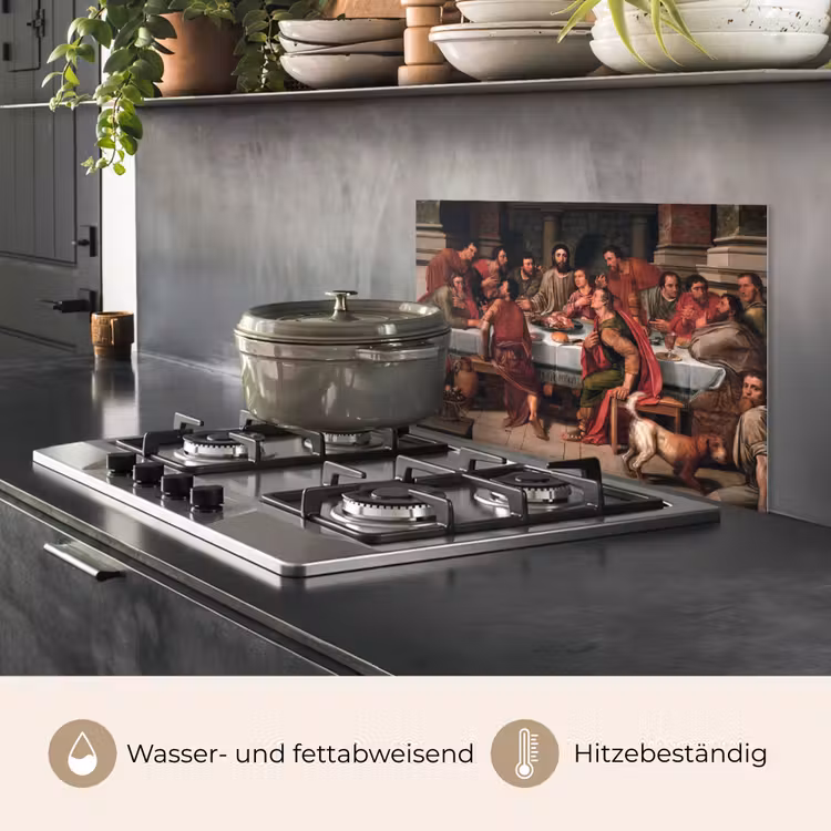 Het laatste avondmaal - Schilderij van Willem Key keuken achterwand spatscherm klein -usp_DE