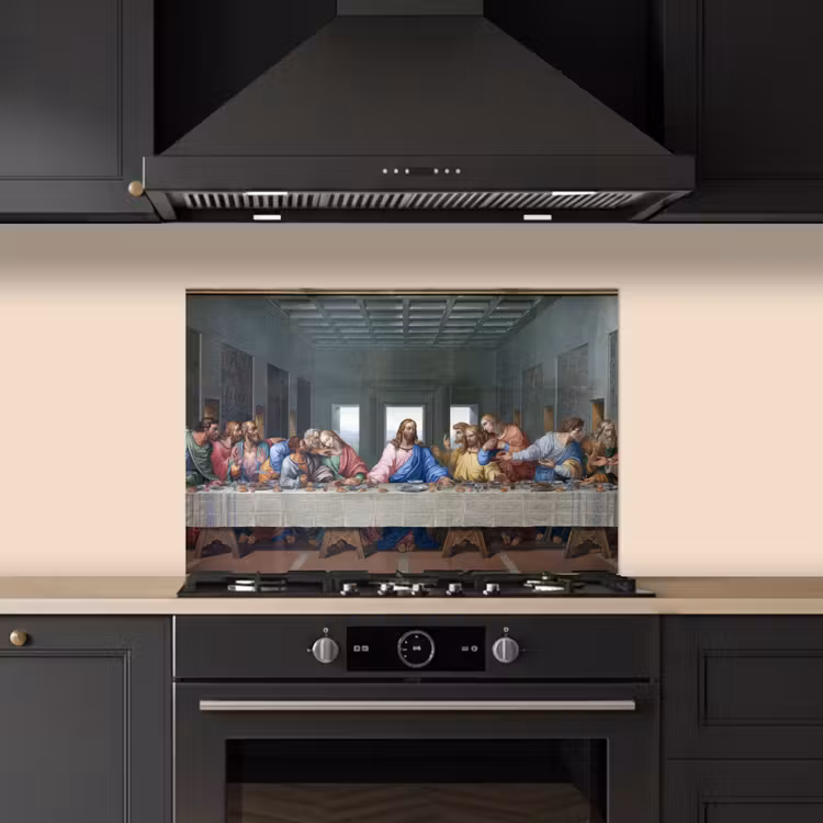 Het laatste avondmaal - Leonardo da Vinci keuken achterwand spatscherm klein -sfeer1