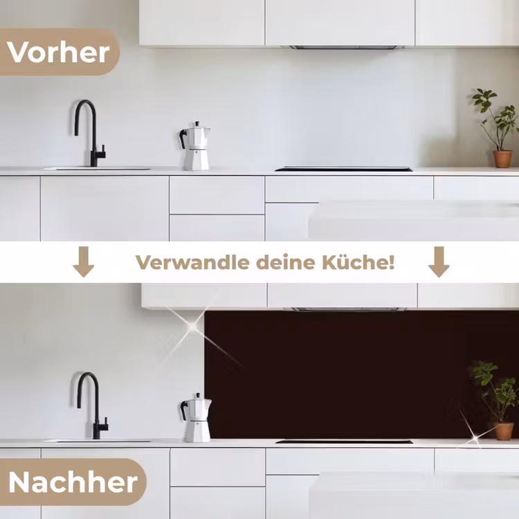 Deep - Obsidian - Bruin keuken achterwand 2 middel 871 -voor-na_DE