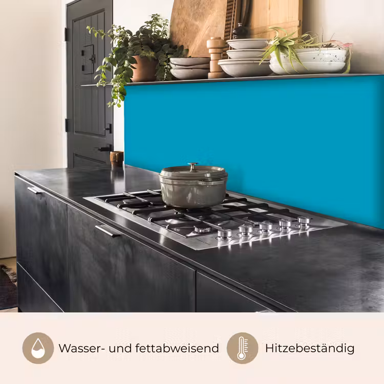 Deep - Turquoise - Turkoois keuken achterwand 2 middel 871 -usp_DE