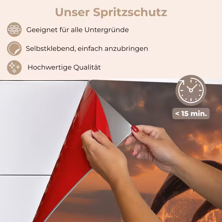 Dolfijnen - Zee - Realistisch keuken achterwand spatscherm klein -spatscherm_DE
