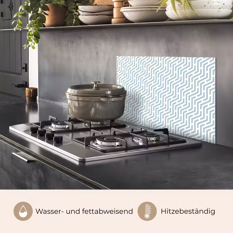 Design - Geometrie - Patroon - Groen keuken achterwand spatscherm klein 900 -usp_DE