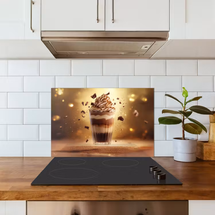 Dessert - Chocolade - Zoet - Eten keuken achterwand spatscherm klein -sfeer2
