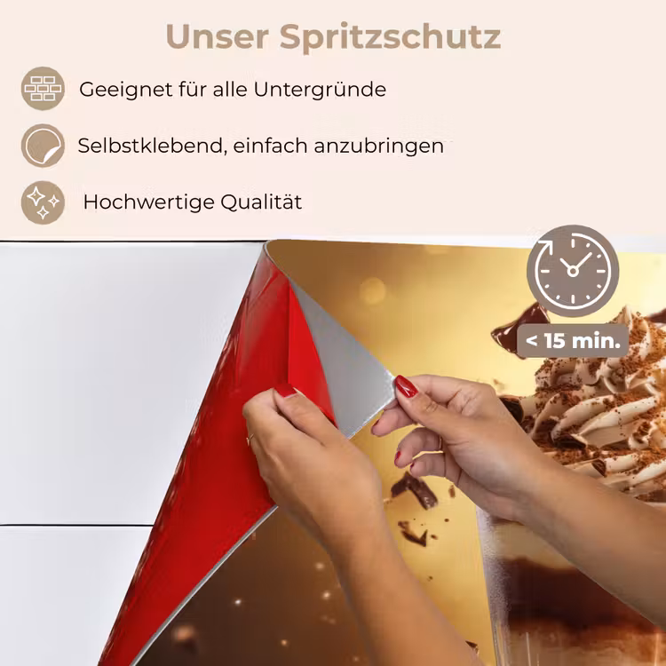 Dessert - Chocolade - Zoet - Eten keuken achterwand spatscherm klein -spatscherm_DE