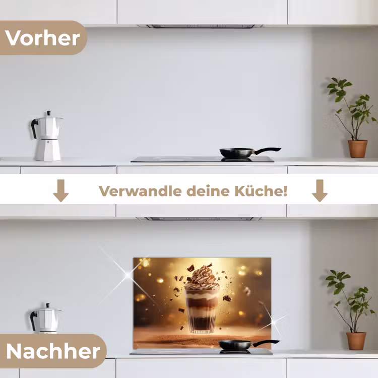 Dessert - Chocolade - Zoet - Eten keuken achterwand spatscherm klein -voor_na_DE