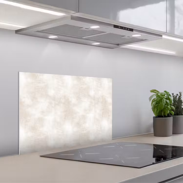 Subtiel - Structuur - Beige keuken achterwand spatscherm klein 900 -3d_schuin