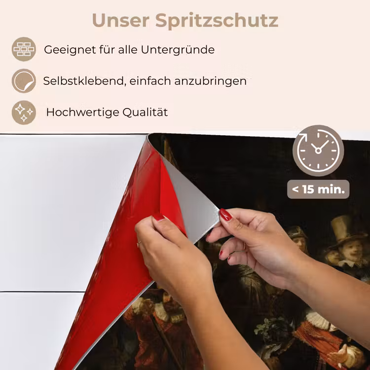 De Nachtwacht - Kunst - Oude meesters - Rembrandt keuken achterwand spatscherm klein -spatscherm_DE