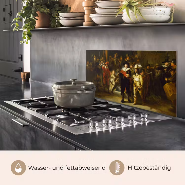 De Nachtwacht - Rembrandt van Rijn keuken achterwand spatscherm middel -usp_DE