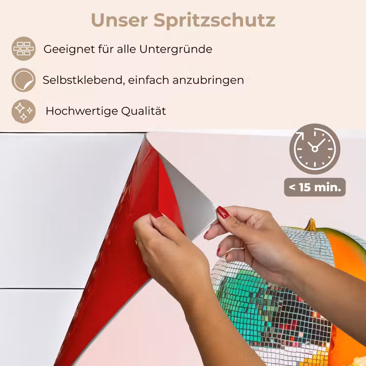 Disco - Discobal - Meloen - Pastel keuken achterwand spatscherm klein -spatscherm_DE