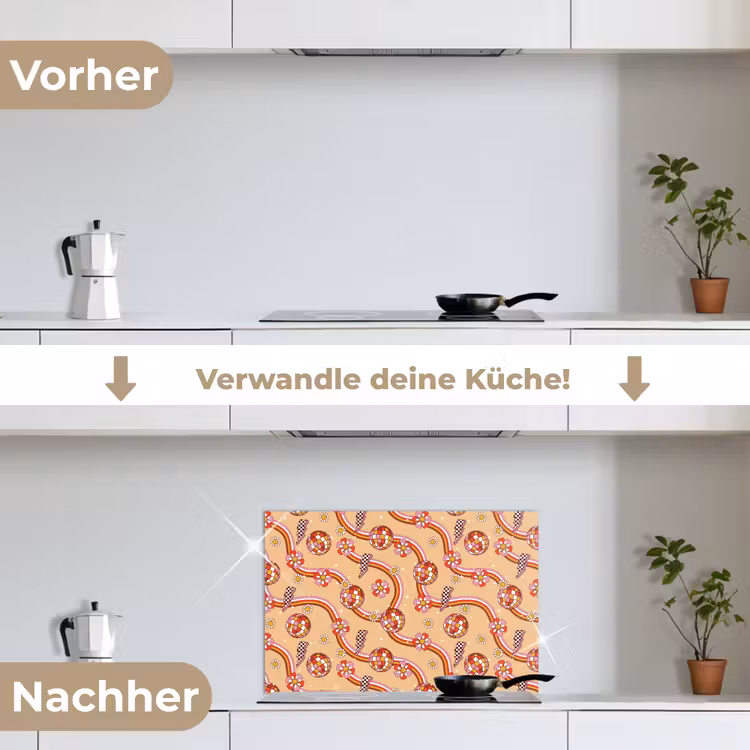 Disco - Patroon - Lijnen keuken achterwand spatscherm klein 900 -voor_na_DE