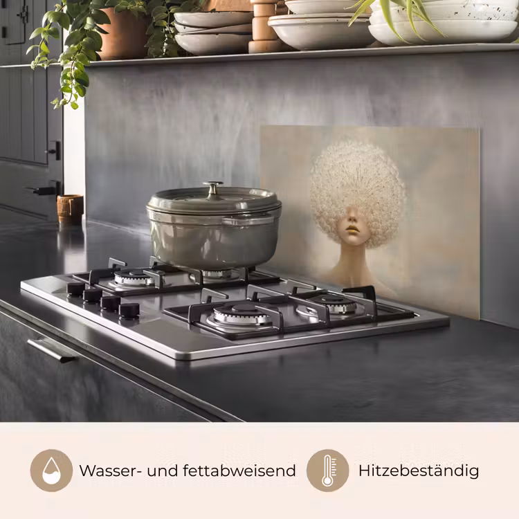 Dromerig - Beige - Paardenbloemzaadjes keuken achterwand spatscherm klein -usp_DE