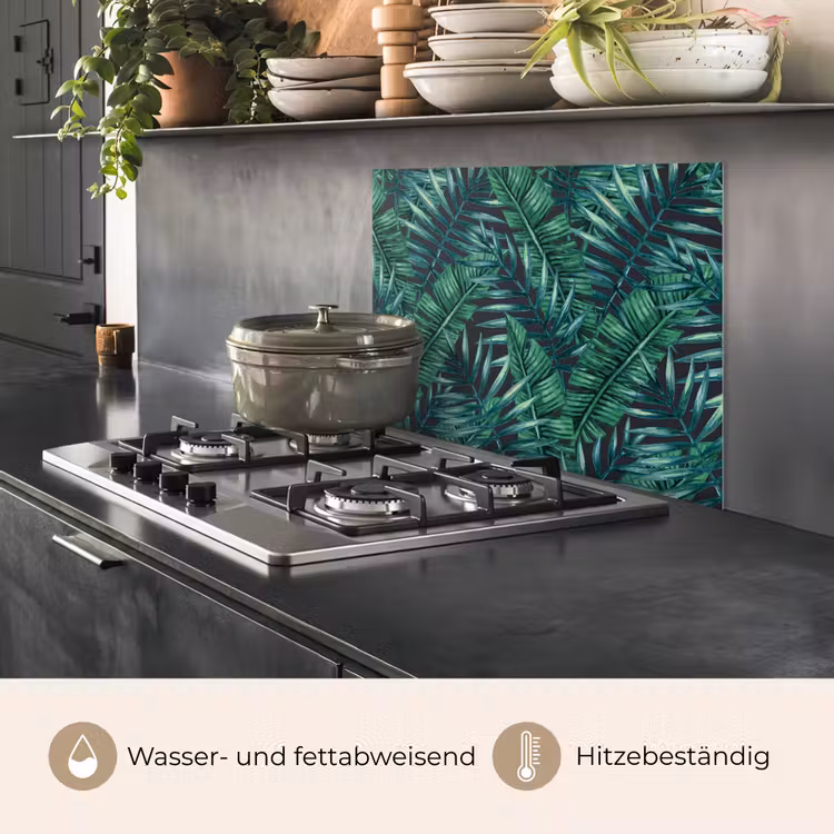 Jungle - Bladeren - Tropical keuken achterwand spatscherm middel -usp_DE