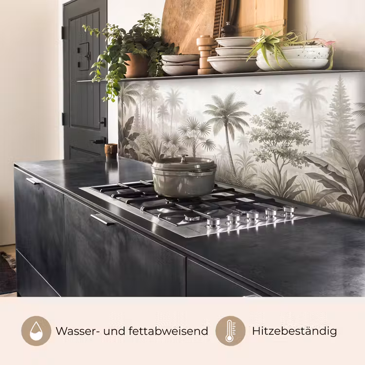 Jungle - Palmbomen - Natuur keuken achterwand 2 middel -usp_DE