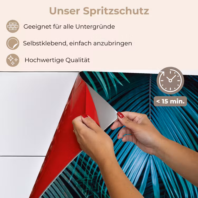 Jungle - Palmblad - Natuur keuken achterwand spatscherm middel -spatscherm_DE