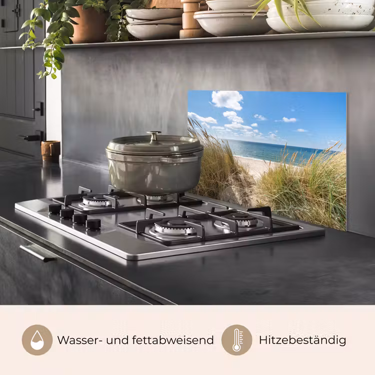 Duin - Gras - Zee - Strand keuken achterwand spatscherm klein -usp_DE