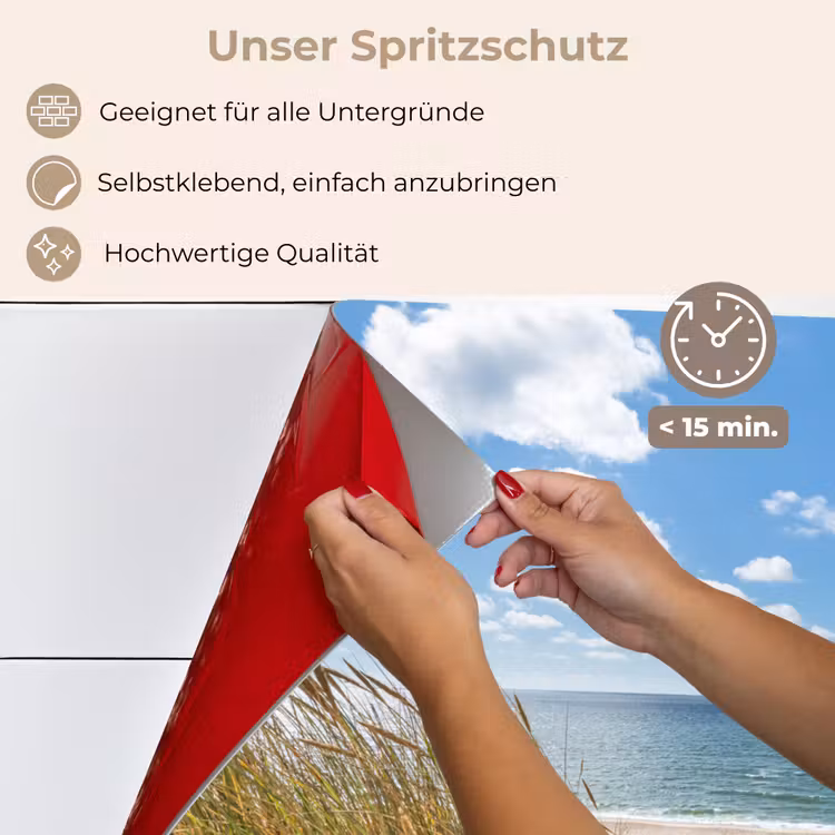 Duin - Gras - Zee - Strand keuken achterwand spatscherm klein -spatscherm_DE
