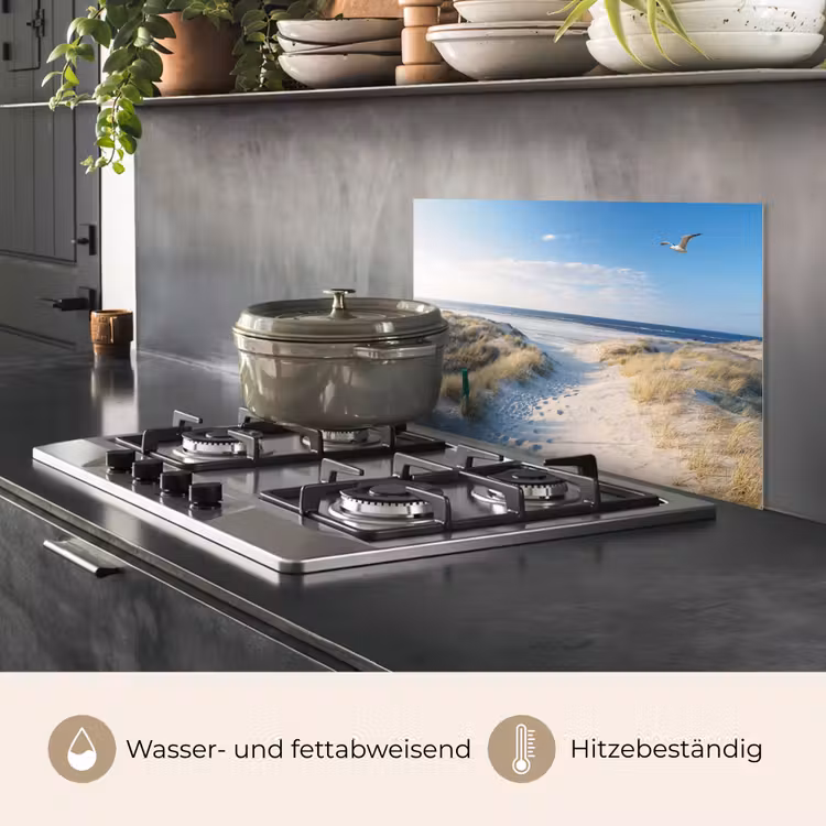 Duin - Meeuw - Strand - Zee - Zon keuken achterwand spatscherm klein -usp_DE