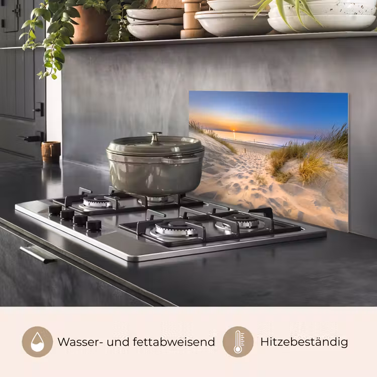 Duin - Zonsondergang - Horizon - Strand - Gras keuken achterwand spatscherm klein -usp_DE