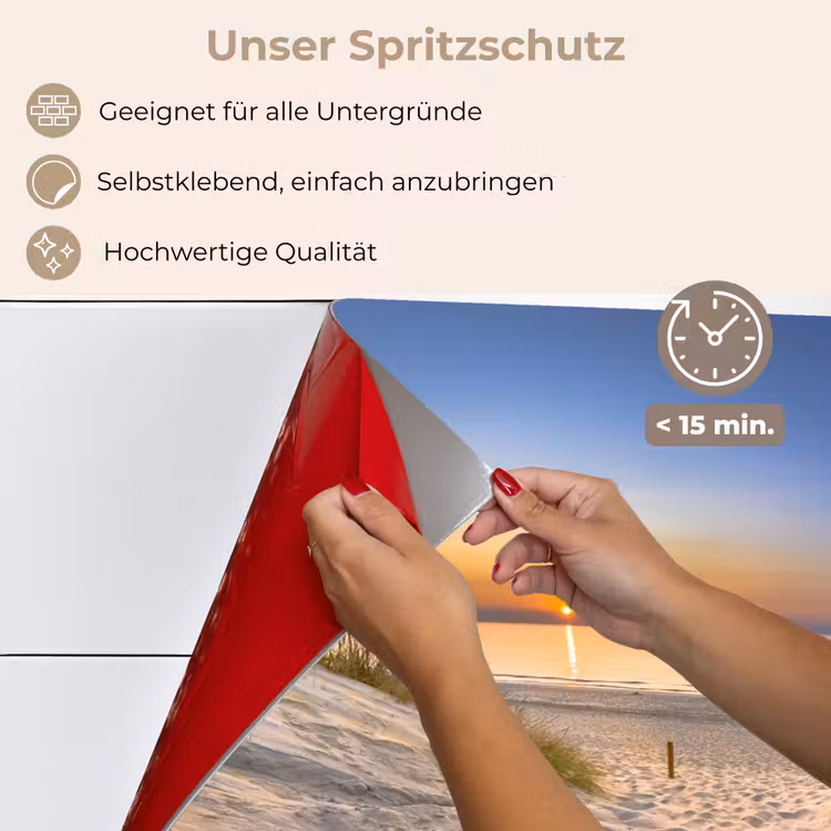 Duin - Zonsondergang - Horizon - Strand - Gras keuken achterwand spatscherm klein -spatscherm_DE