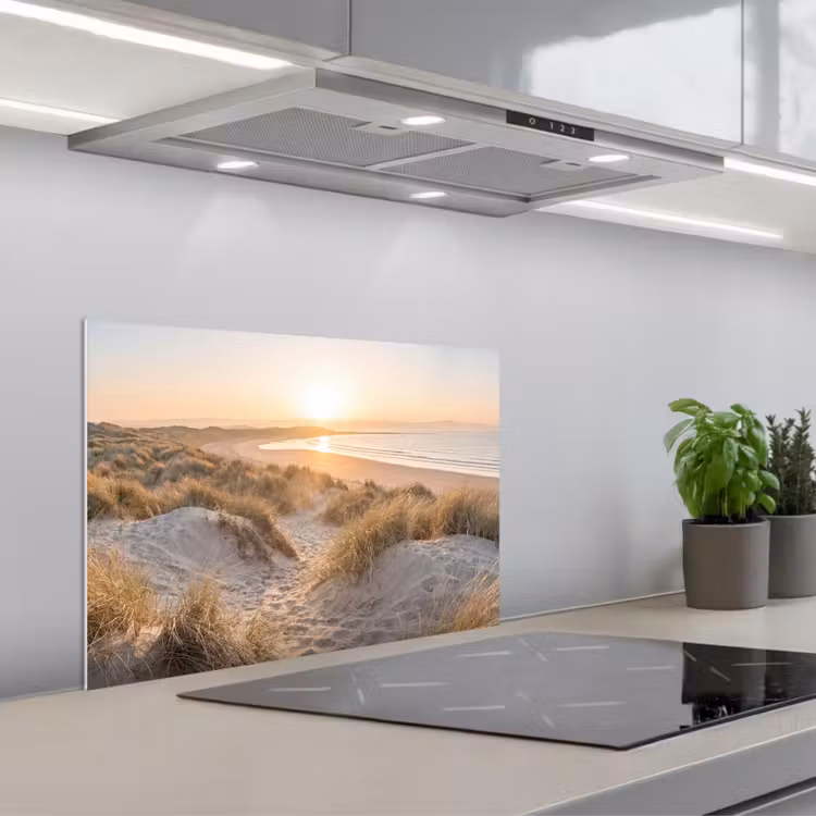 Duinen - Strand - Zee keuken achterwand spatscherm klein -3d_schuin