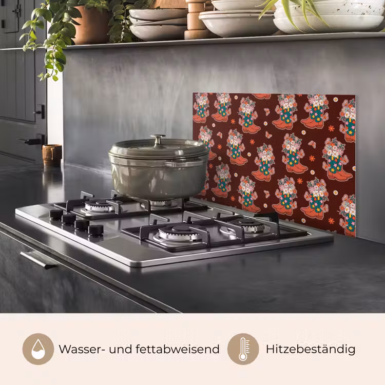 Donker - Cowboy - Laars - Patroon keuken achterwand spatscherm klein 900 -usp_DE