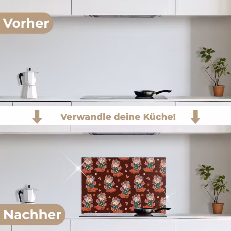 Donker - Cowboy - Laars - Patroon keuken achterwand spatscherm klein 900 -voor_na_DE