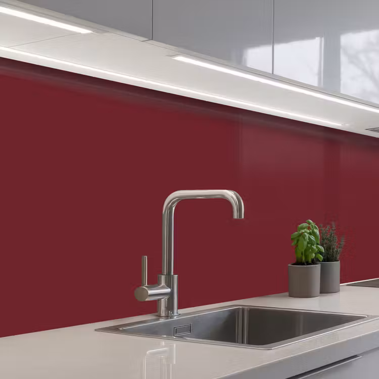 Dark - Garnet - Rood keuken achterwand 2 middel 871 -3d_schuin