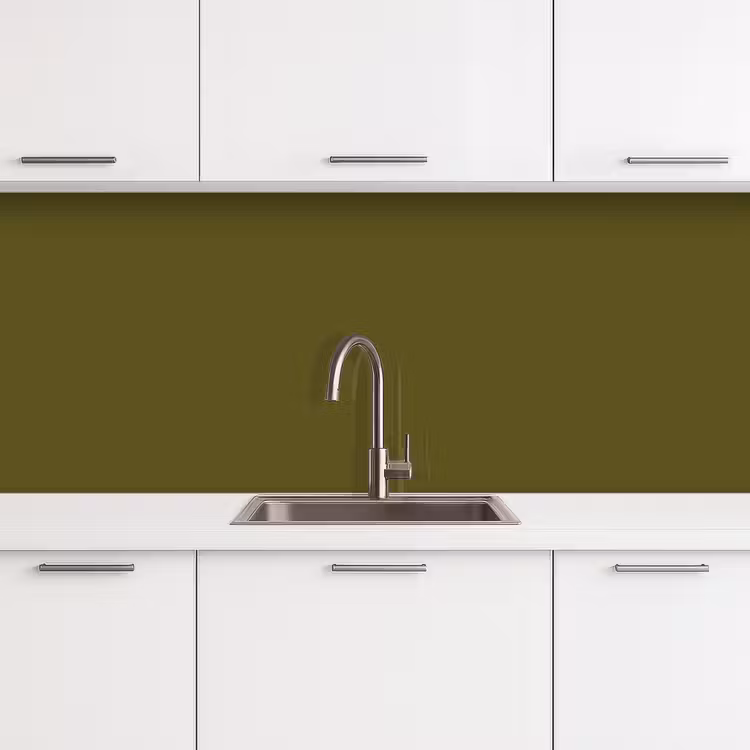 Dark - Olive - Groen keuken achterwand 2 middel 871 -3d