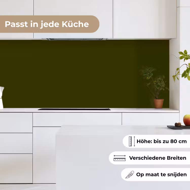 Dark - Olive - Groen keuken achterwand 2 middel 871 -sfeer4_DE