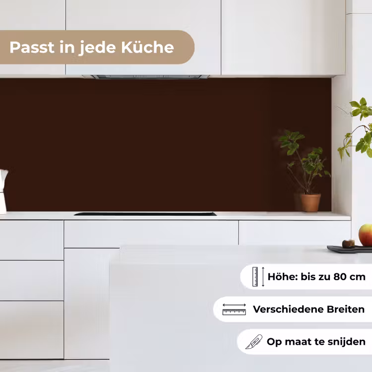 Dark - Chocolate - Bruin keuken achterwand 2 middel 871 -sfeer4_DE