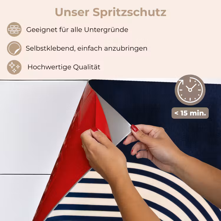 Donkerblauw - Abstract - Lijnen keuken achterwand spatscherm klein -spatscherm_DE