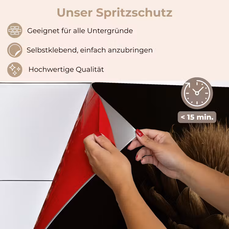 Donkerbruin - Bloem - Textuur - Artisjok keuken achterwand spatscherm klein -spatscherm_DE