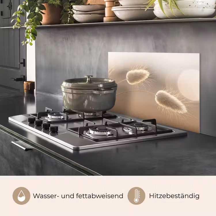 Hazestaartgras - Graanharen - Zonlicht keuken achterwand spatscherm klein -usp_DE