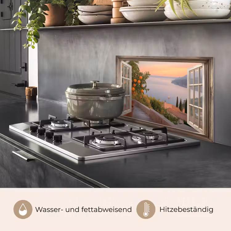 Doorkijk - Uitzicht - Meer - Landschap keuken achterwand spatscherm klein -usp_DE