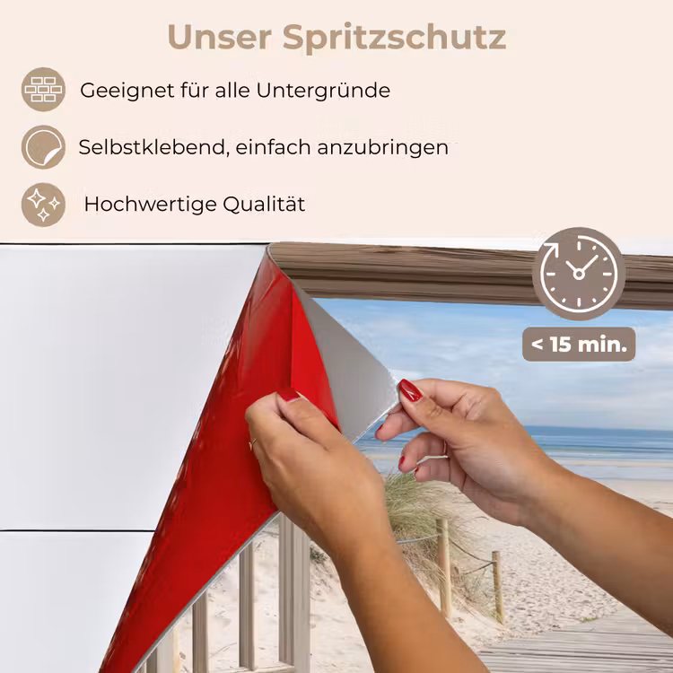 Doorkijk - Strand - Duinen - Pad - Landschap keuken achterwand spatscherm klein -spatscherm_DE