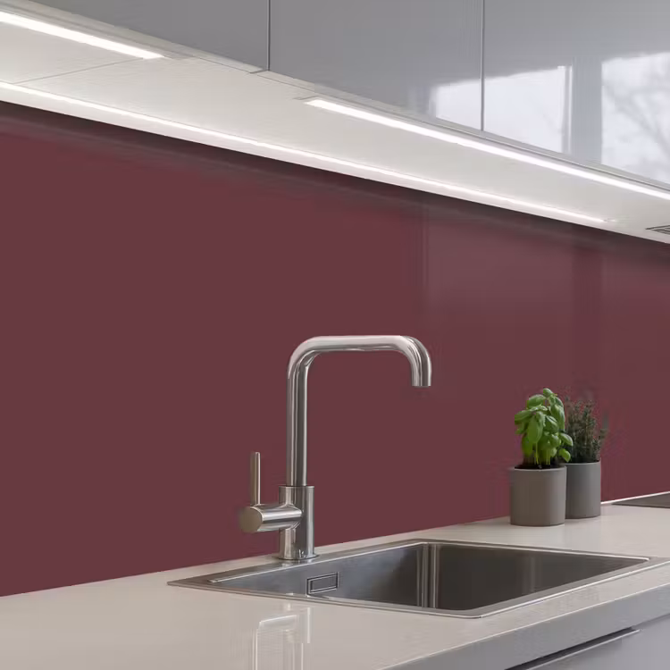 Dusty - Rose - Roze keuken achterwand 2 middel 871 -3d_schuin