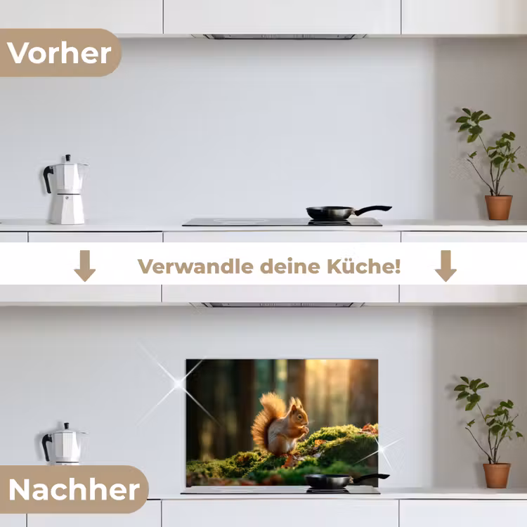 Eekhoorn - Nootje - Gras keuken achterwand spatscherm klein -voor_na_DE