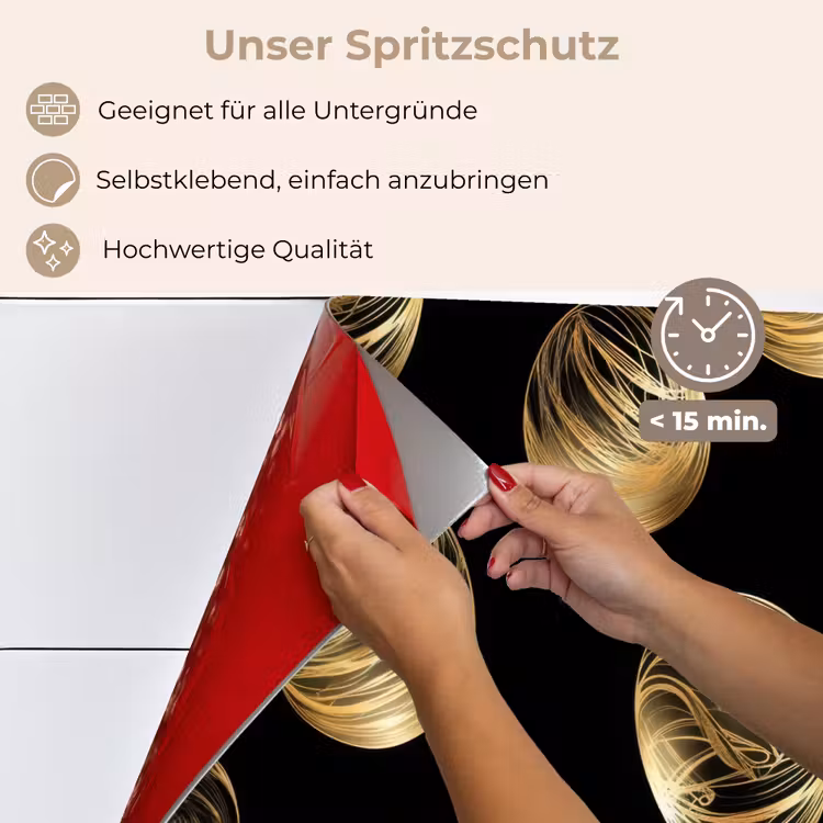 Eieren - Goud - Patroon keuken achterwand spatscherm klein -spatscherm_DE