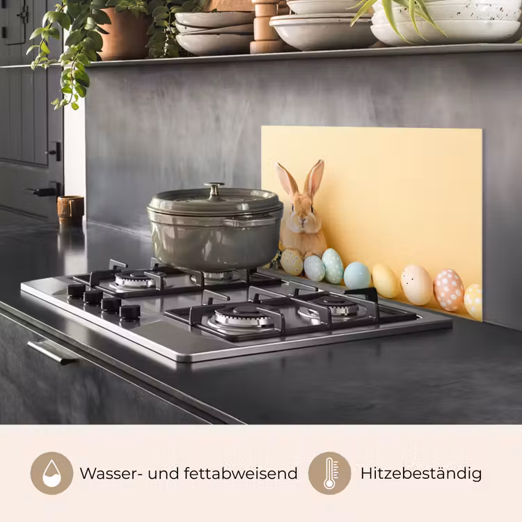 Eieren - Konijn - Pasteltinten keuken achterwand spatscherm klein -usp_DE