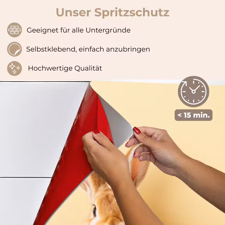 Eieren - Konijn - Pasteltinten keuken achterwand spatscherm klein -spatscherm_DE