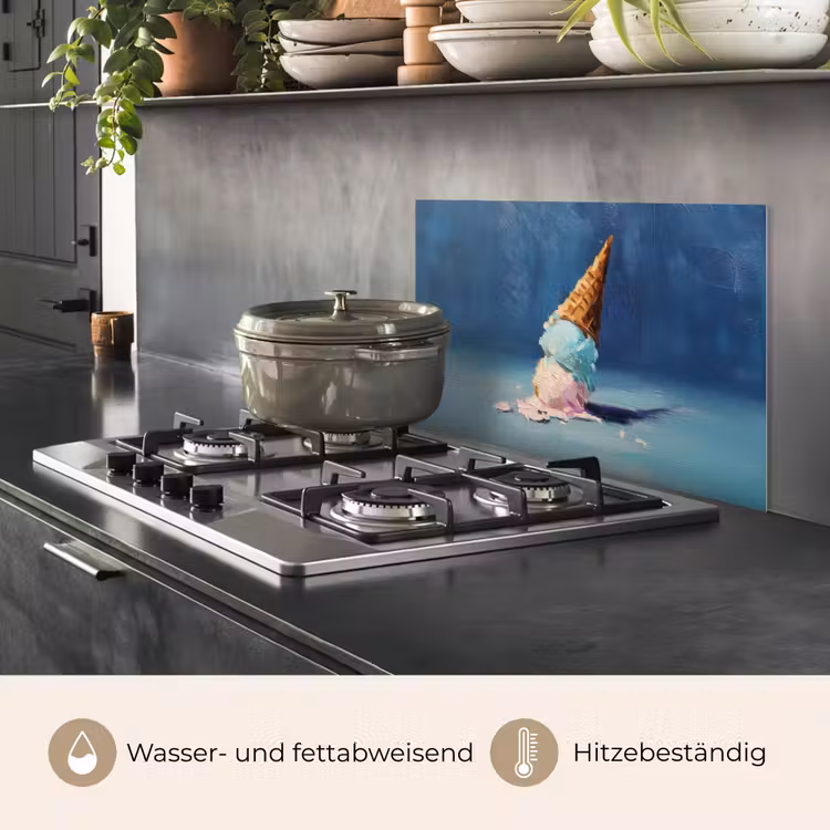 Ijshoorn - Bolletjes - Smelt - Roze keuken achterwand spatscherm klein -usp_DE