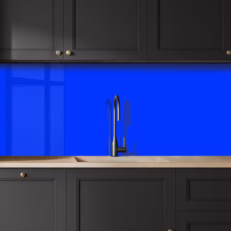 Electric - Blue - Blauw keuken achterwand 2 middel 871 -sfeer1