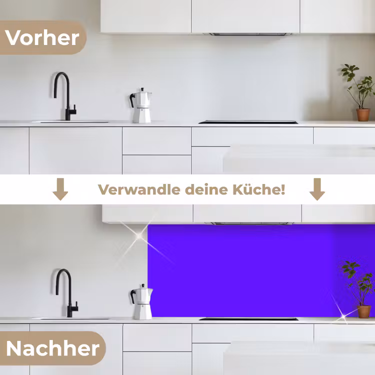 Electric - Indigo - Paars keuken achterwand 2 middel 871 -voor-na_DE