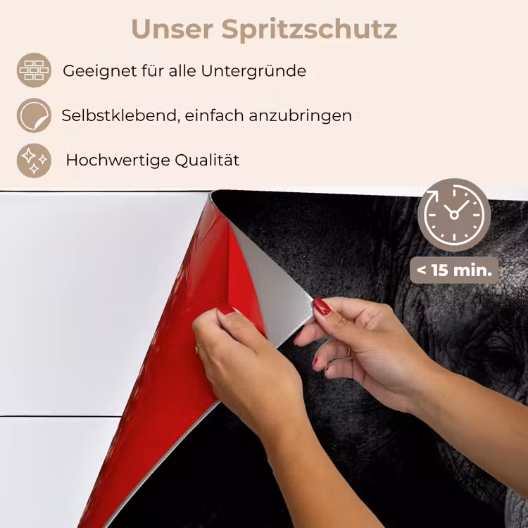 Olifant - Dier - Portret keuken achterwand spatscherm klein -spatscherm_DE