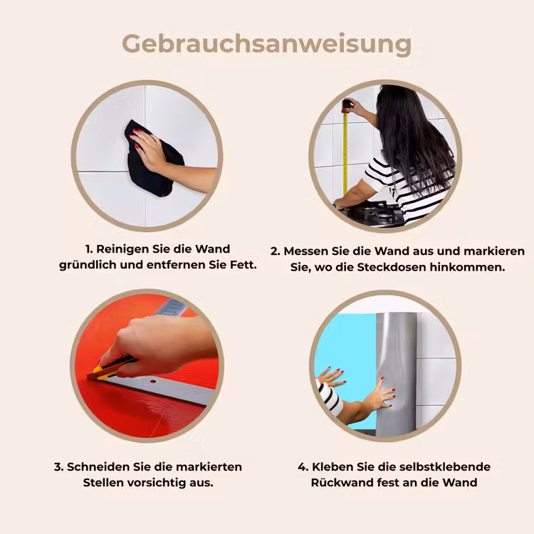 Electric - Cyan - Blauw keuken achterwand 2 middel 871 -gebruiksaanwijzing_DE