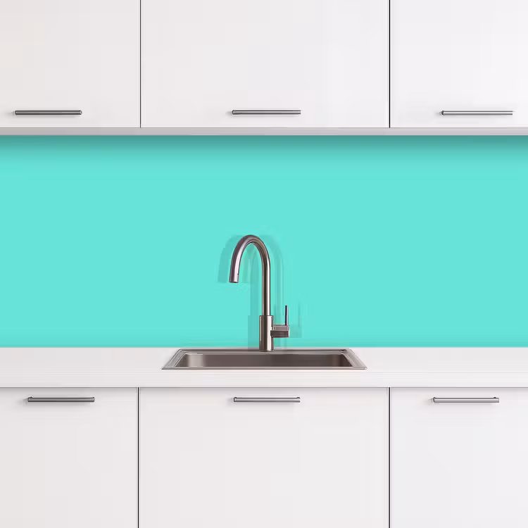 Electric - Cyan - Turkoois keuken achterwand 2 middel 871 -3d