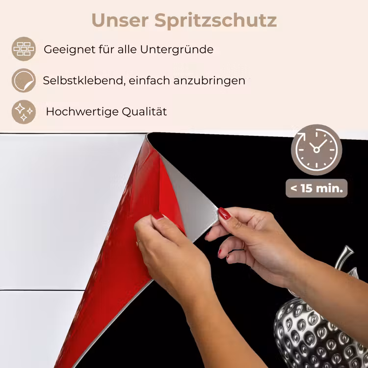 Aardbei - Zaadstructuur - Realistisch keuken achterwand spatscherm klein -spatscherm_DE