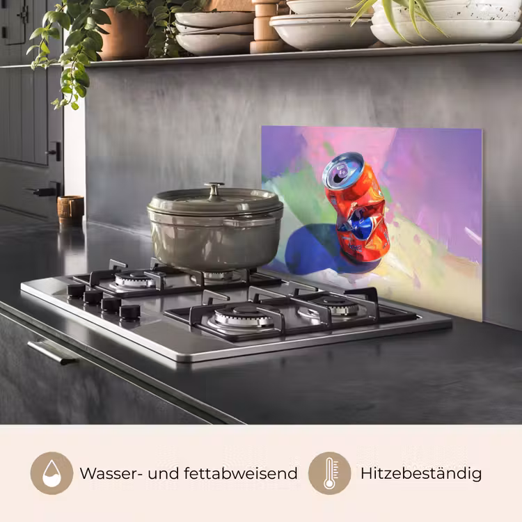 Frisdrank - Blik - Paars keuken achterwand spatscherm klein -usp_DE