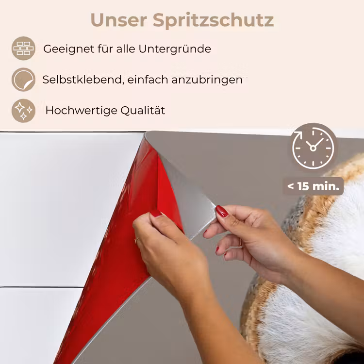 Uil - Bruin - Wit keuken achterwand spatscherm klein -spatscherm_DE